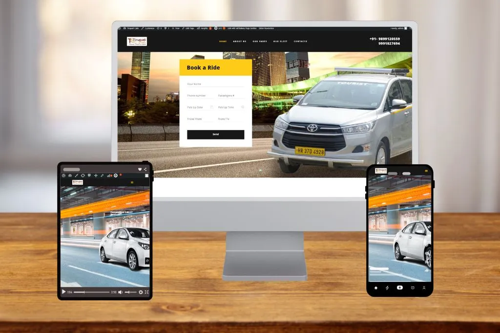 Tirupati Cabs Website